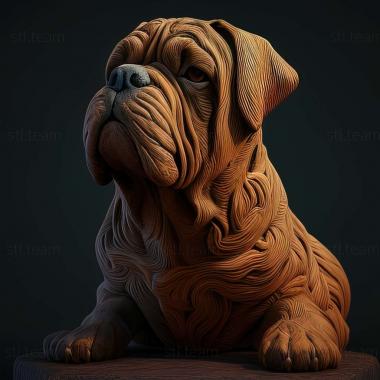 3D model German stichelhaar dog (STL)